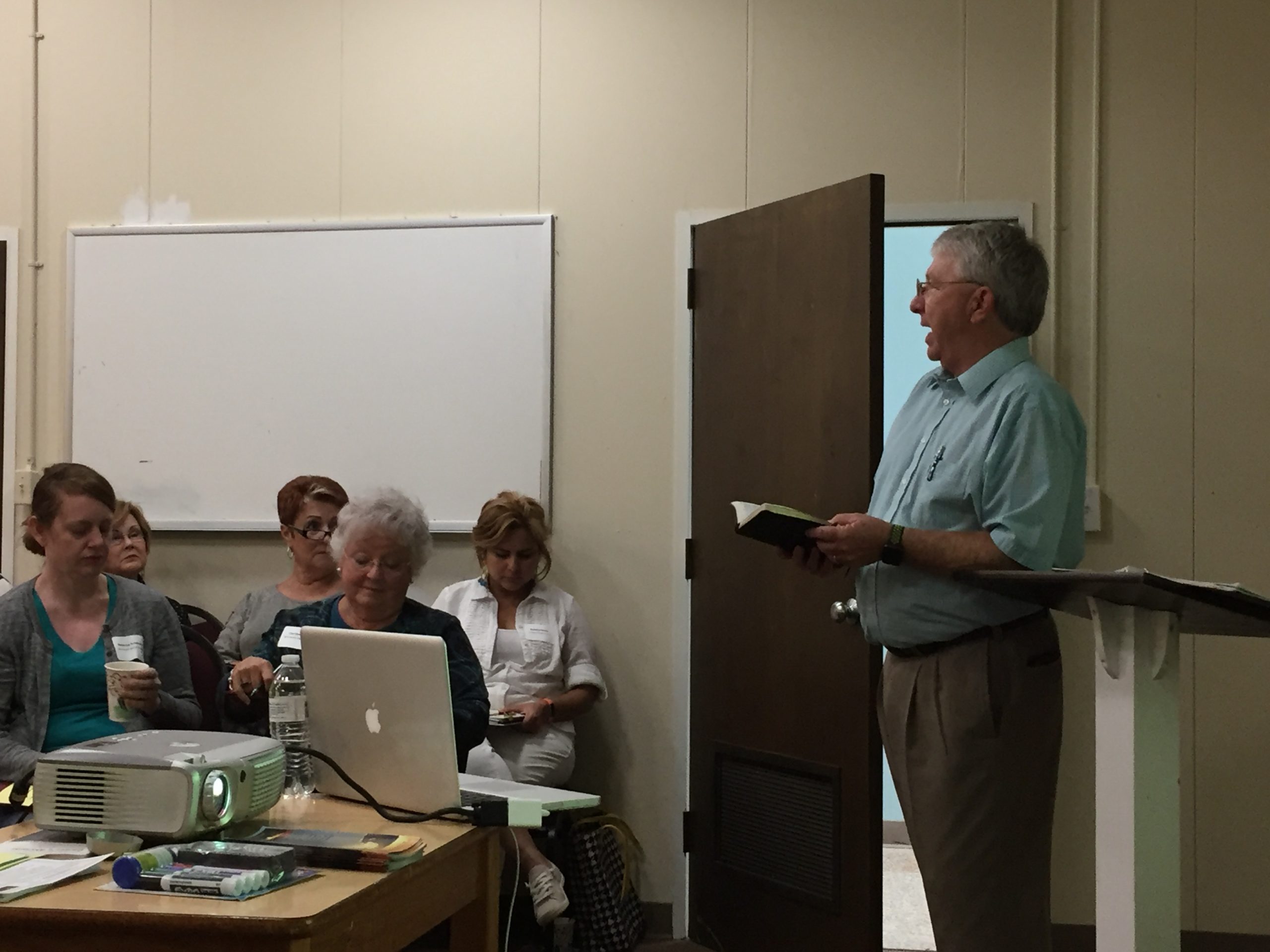 Keith Dixon teaching a deacon training class